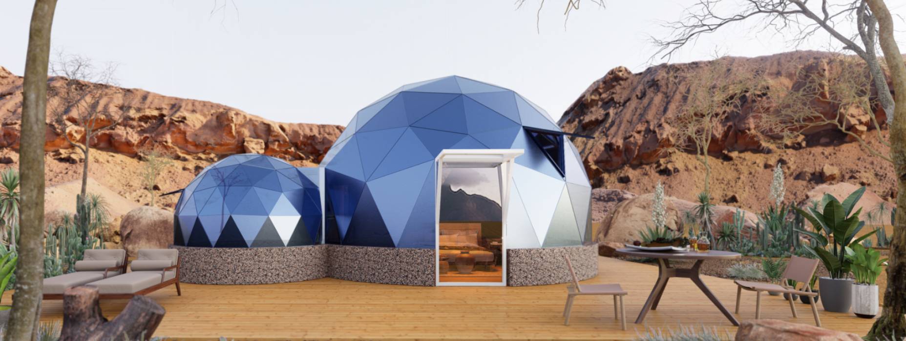 正宁县球形智能光伏玻璃星空房